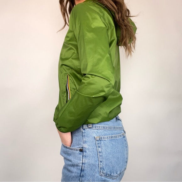 GREEN ZIP UP RAIN JACKET - Picture 2 of 3